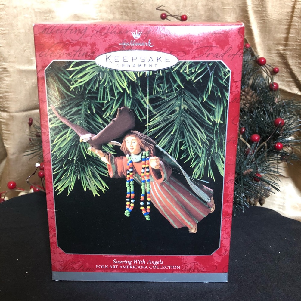 Folk Art Americana Hallmark Soaring with Angels